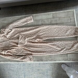 Girls 12 Cozy Leopard Print Onesie Pajamas